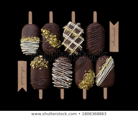 Zdjęcia stock: Mini Cakes With Chocolate Ice Cream