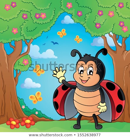 [[stock_photo]]: Waving Ladybug Theme Image 4