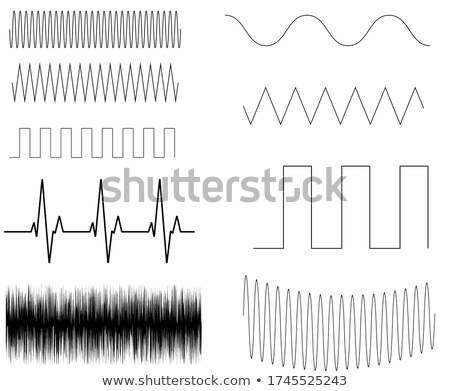 Stok fotoğraf: Zigzag Wave Lines Graphic Design Element Stock Vector Illustration Isolated On White Background