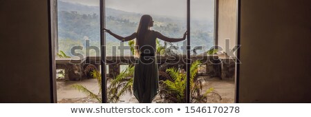 ストックフォト: Abandoned And Mysterious Hotel In Bedugul Indonesia Bali Island Banner Long Format