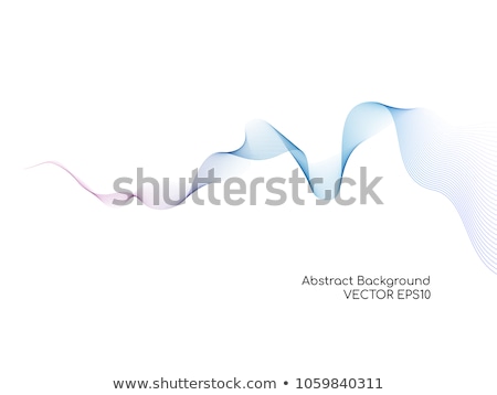 Foto stock: Clean Blend Of Lines Flowing White Background