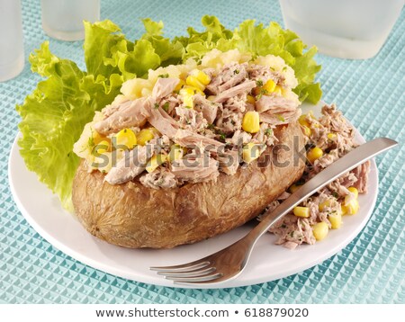 Foto stock: Baked Potato With Tuna