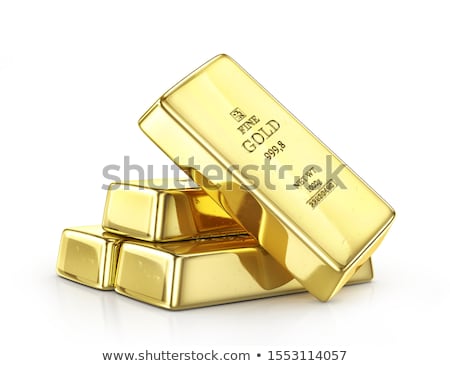 Stock photo: Gold Bars On White Background