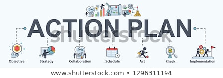 Foto stock: Action Plan