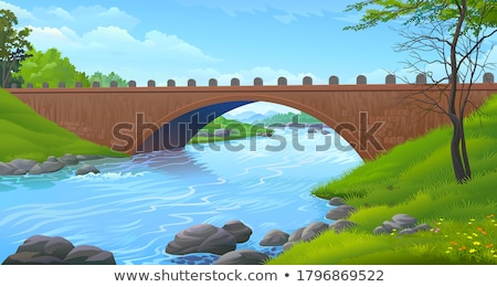 Foto stock: Overpass Over Green Landscape