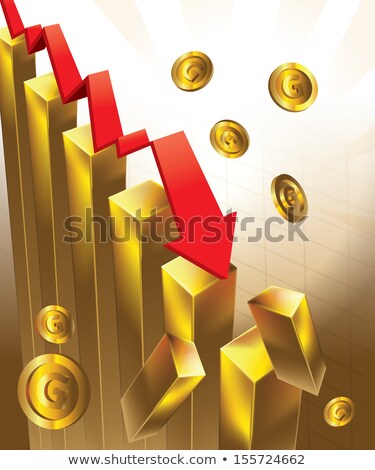 Stock fotó: Global Gold Price Drop Concept