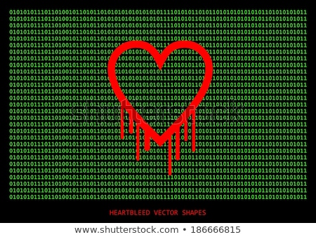 [[stock_photo]]: Heartbleed Openssl Bug Vector Shape Bleeding Heart With Wall Of Text