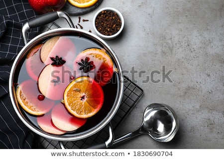 Stock fotó: Mulled Wine And Fruits