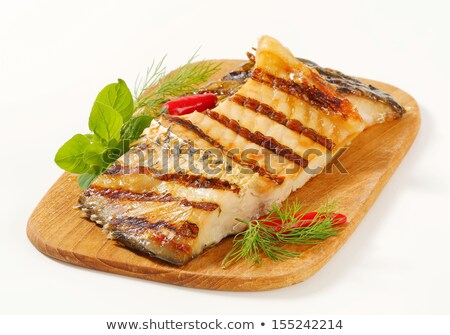 Stock foto: Grilled Carp Steak