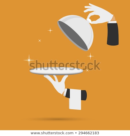 Waiter Hand With Towel Icon Сток-фото © TarikVision