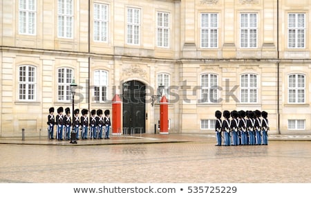 [[stock_photo]]: Danish Royal Life Guards In Copenhagen Denmark