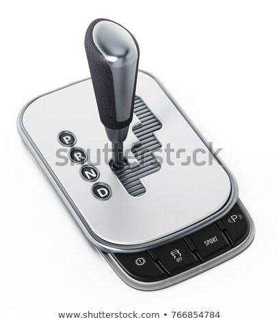 Foto stock: 3d Illustration Of Automatic Gearbox Selector