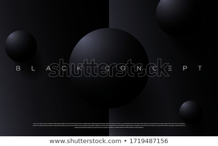 Zdjęcia stock: Stylish Black Friday Sale Poster With Dark Bubbles