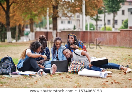 Foto stock: Multiethnic Friends Spending Time Together