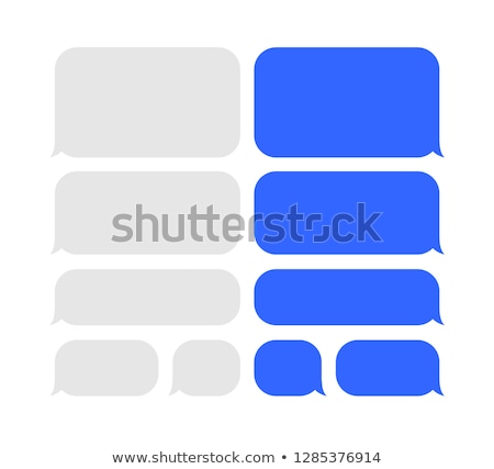 Stockfoto: Smartphone With Blank Speech Bubbles For Text