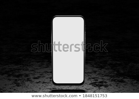 Zdjęcia stock: Black Business Card On Stone Cubes 3d Rendering