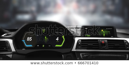 Stok fotoğraf: Close Up Modern Car Dashboard