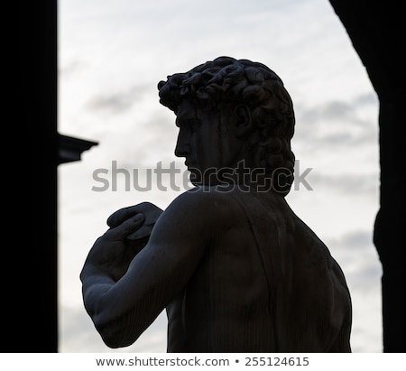 Foto stock: Donatello Monument In Florence Italy