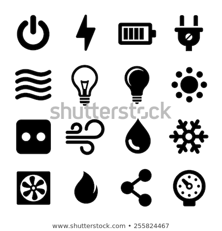ストックフォト: Electric And Electronic Icons Electric Diagram Symbols Switches Pushbuttons And Circuit Switches