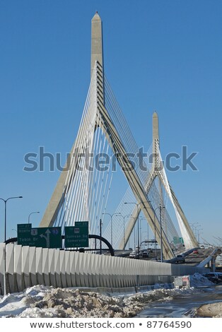 Boston City Scenery At Winter Time Stock fotó © PRILL