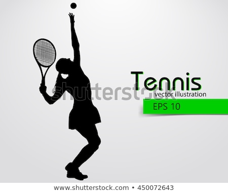 [[stock_photo]]: Tennis Player Silhouette