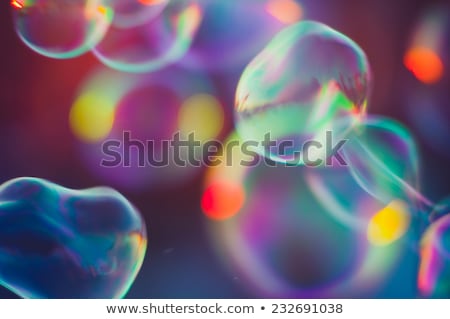 Stok fotoğraf: Tranquil Background With Soap Bubbles