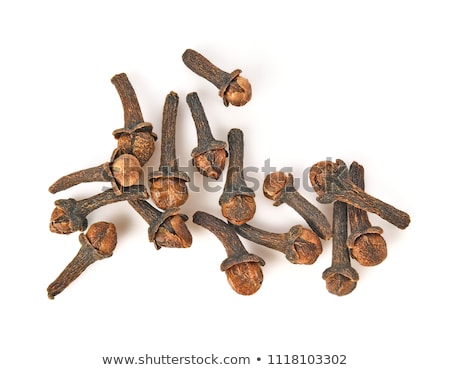 Stock fotó: Dry Cloves On White Background