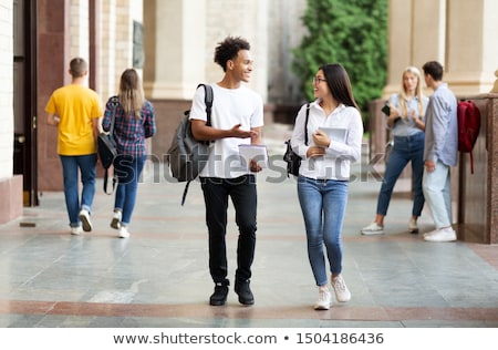 Zdjęcia stock: Young Handsome Female Student At The College