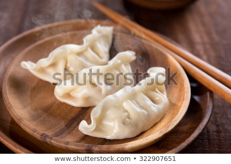 Chinese Dumplings With Vegetable Filling Foto d'archivio © szefei