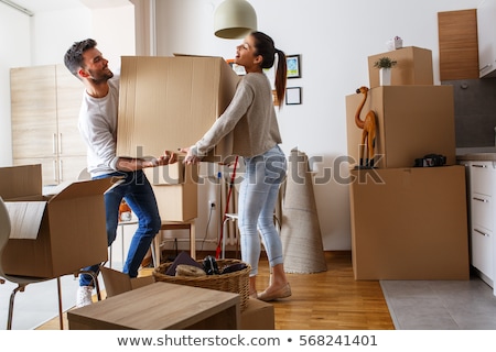 Stock photo: Couple Moving House