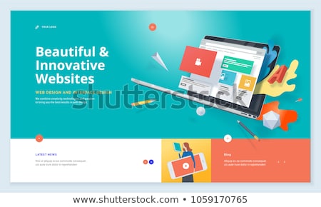 ストックフォト: Vector Web Design Banner