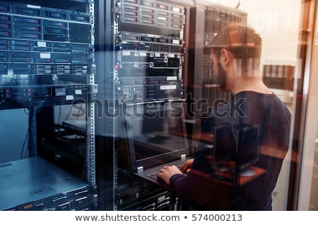 Foto stock: Network Server Room