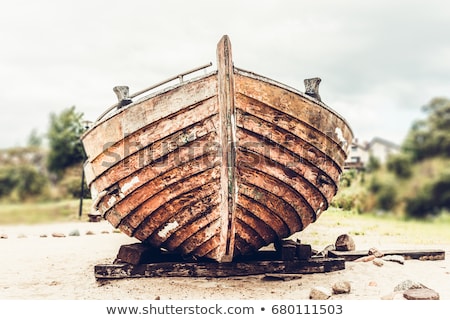 [[stock_photo]]: Abandoned Old Wooden Boat