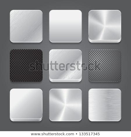 Stock photo: Black Abstract Blank App Icon Button Template