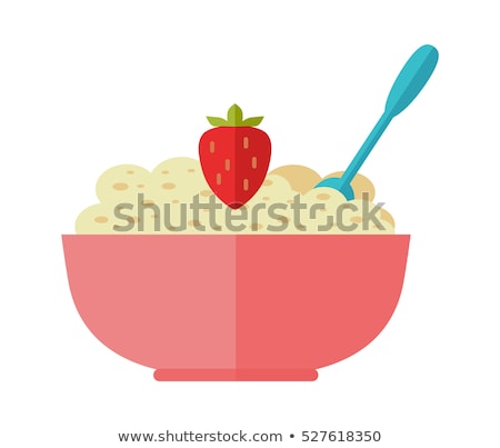 Foto stock: Organic Food - Flat Design Style Colorful Illustration