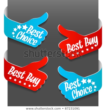 Foto stock: Paper Style Best Choice Tags