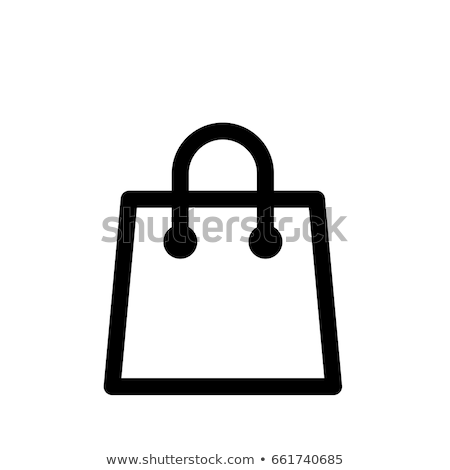 Stock fotó: Simple Shopping Bag Icon Illustration