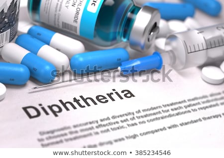 Stockfoto: Diagnosis - Diphtheria Medical Concept 3d Illustration