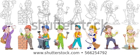 Stockfoto: Plumber Cartoon Set