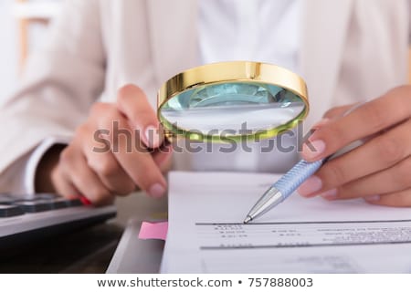 Zdjęcia stock: Businessperson Checking Bills