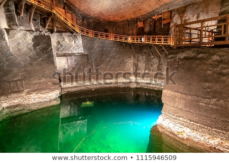 [[stock_photo]]: Salt Mine At Lake