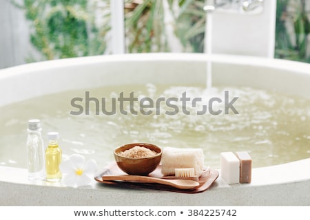 Stock photo: Closeup Of A Green Bath Salt