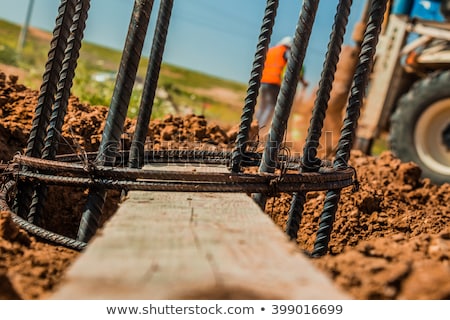 Foto stock: Armoring Iron At A Construction Site