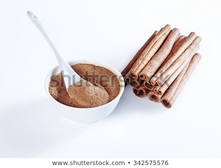 Stock photo: Dried Ground Spices In Ceramic Spoons
