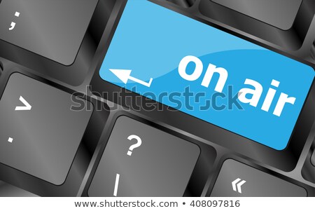 Radio On Air Button On Computer Keyboard Business Concept Stockfoto © fotoscool