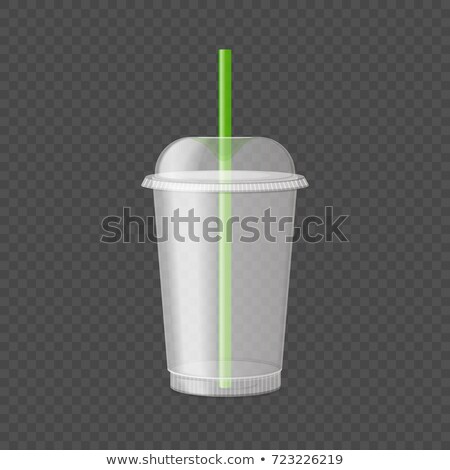 Zdjęcia stock: Plastic Cup With A Tight Cover