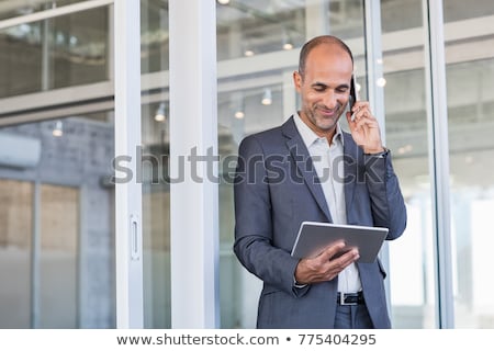 Сток-фото: Businessman With Digital Tablet