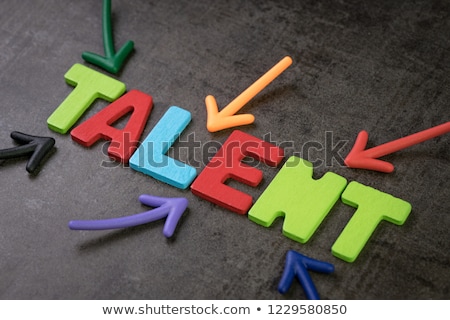 Stockfoto: Chalkboard On The Office Wall With Talent Development Concept