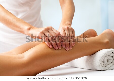 Stock photo: Physiotherapy Calf Massage