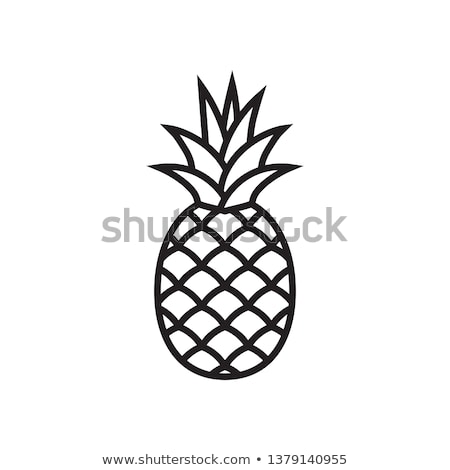 Zdjęcia stock: Pineapple Icon Vector Symbol Element Design